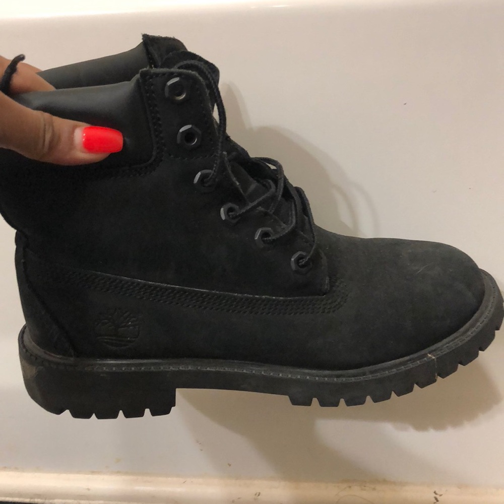 Black Timberland boots